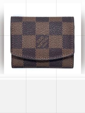 Louis Vuitton Damier Ebene Cufflinks/Jewelry Case